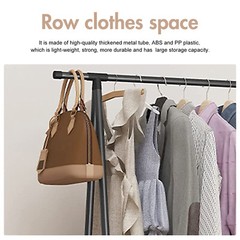 Clothes Rack Small Metal Garment Rack with Shelves for bedroom Rolling clothing
