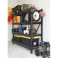 Ironton 4-Tier Storage Shelving, 77in.W x 72in.H x 24in.D