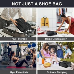 Shoe Bags for Travel, 4 Pack Extra Durable Travel Shoe Bags for Storage and Pack
