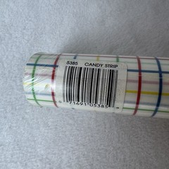 Vintage Rubbermaid Shelf Drawer Liner Candy Strip Stripe Colorful 5385 12 Inch