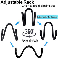 Universal over the Seat Hard Hat Rack,Hard Hat Holder Back Seat Hanger Headrest