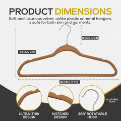 50 Pack New Premium Quality Velvet Hangers Ultra Thin Non Slip Adult Felt Space