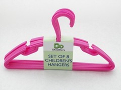 Clothes Hangers Kids Childrens Plastic Slotted Hangars 11 inches NEW Lot of 32