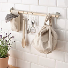 IKEA NEREBY Bag Hanging Organizer Natural Hemp/Cotton New 504.667.32