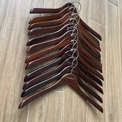 Authentic Brown Wood Traditional Burberry Hanger