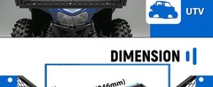 ATV Front Cargo Basket, Heavy Duty Steel Mesh Rack, Universal Fit for ATV UTV,