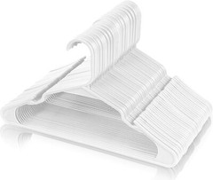 Plastic Hangers Light weight Space Saving Hangers 30 & 50 Pack Utopia Home