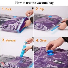 Storage Bags for Clothes Pillows Blanket More Space Save Compression Seal