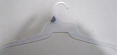 CLOTHS HANGERS..LOT OF 9….. 19″ ACROSS. 3 1/2″ TALL NECK