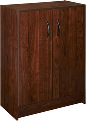 Versatile 1307 Stackable Organizer – Dark Cherry, 2-Door with Adjustable Storage