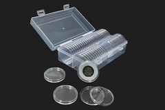 Coin 50 Clear Plastic Holder Capsules Silver Dollar Morgan Silver Dollar 40MM