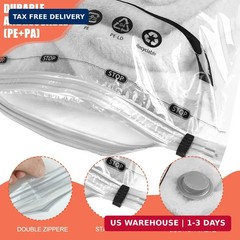 Vacuum Storage Bags, Space Saver Bags, Compression for Comforters and Blankets,