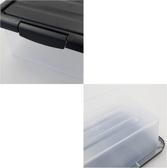 Eco-Friendly 14 Quart Storage Organizer Bins – 2 Pack, Ideal for Tidy Spaces