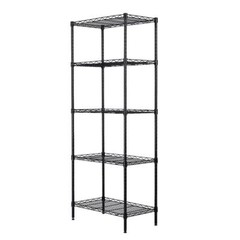 5-Tier Wire Shelves Unit Adjustable Metal Shelf Rack Kitchen Storage Organizer