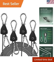 Versatile 1/8″ Ratchet Tie Down Straps – 330 Lbs Tensile Strength for Durability