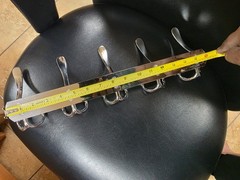 Wall Mounted Coat Rack, Five Heavy Duty Tri Hooks All Metal Construction , 2 pcs
