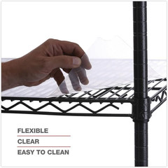 ALESW59SL3624 Plastic 36 In. X 24 In. Shelf Liners for Wire Shelving – Clear (4/
