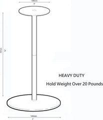 Heavy Duty Metal Helmet Stand Hat Display Rack Cap Wig Holder Helmet Display …