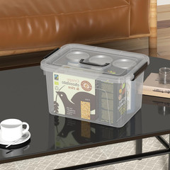 Clear Plastic Storage Bins with Lids – 2 Pack, 6QT & 12QT Containers