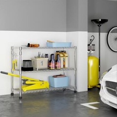 82″H Heavy Duty NSF Metal Shelves Garage Shelving Wire Shelving Unit with Wheels
