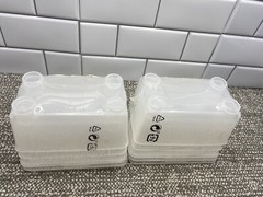 IKEA Storage Containers GLIS 6 In All New Grooved Bottoms For Stacking Office 16