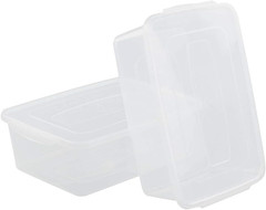 Clear 16 Quart Storage Bins with Lids – 2 Pack Plastic Latch Containers