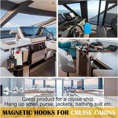 Magnetic Hooks Strong Neodymium 170 Lbs Heavy Duty Corrosion Protection 12 Packs