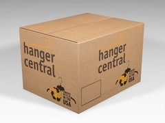Hanger Central 10 Pack Black Plastic Pants Hangers with Clips 10 inch