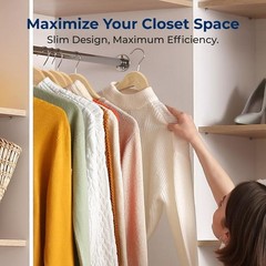 20 Pack Wooden Coat Hangers – Premium Quality for Home Closet Organization