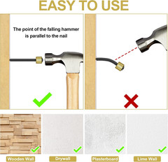 90PCS Picture Hanging Nails, 3 Sizes Wall Decorative Nails for Hanging Pictures