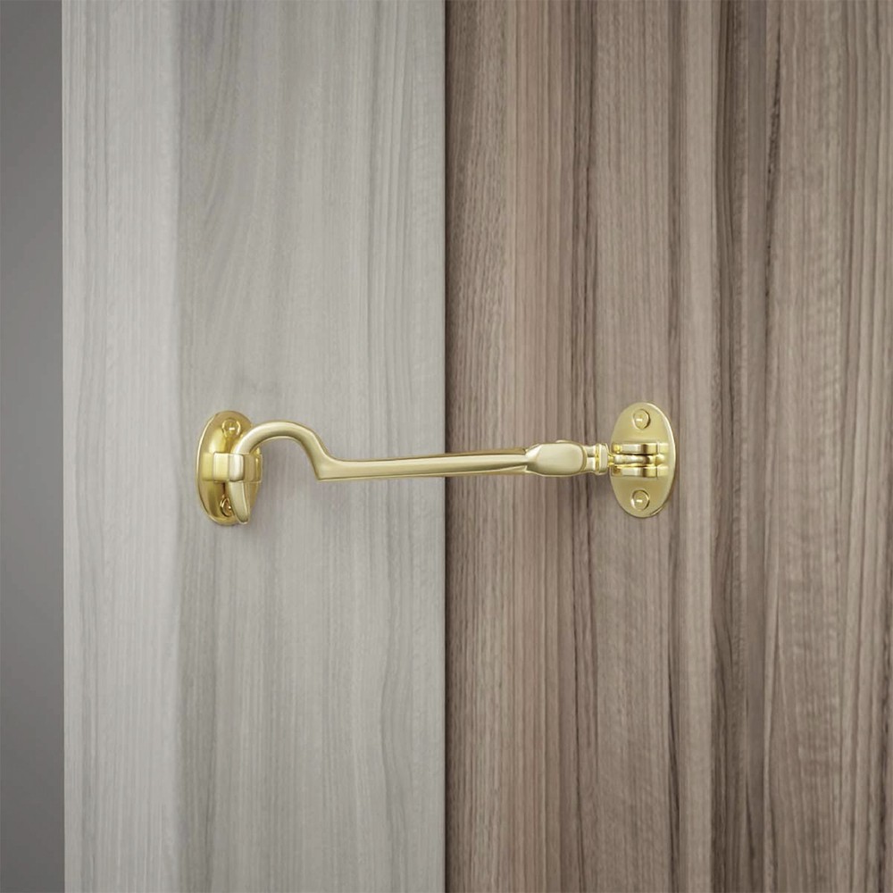 Solid Brass Cabin Eye Hook Latch for Doors and Cabinet Renovators Supply