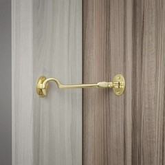 Solid Brass Cabin Eye Hook Latch for Doors and Cabinet Renovators Supply