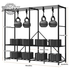 59″ Heavy Duty Closet Organizer Portable Wardrobe Clothes Shoe Clothes Racks