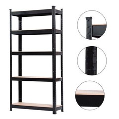 High Quality 5 Tier Metal Storage Rack Shelf Garage Storage Organizer Furniture