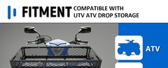 ATV Front Cargo Basket, Heavy Duty Steel Mesh Rack, Universal Fit for ATV UTV,