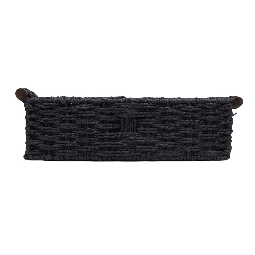 Handwoven Paper Rope Storage Basket For Bathroom Decor Premium AP9