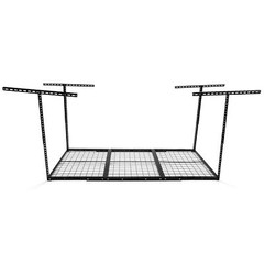 Garage Storage Racks Overhead Garage Ceiling Rack 3x 6FT Storage Rack BLACK