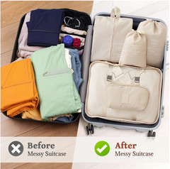 Packing Cubes – 9 PCS Travel Pouch Set, Compression Bags For Travel, Suitcase Es