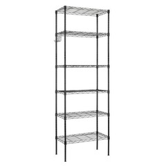 6-Tier Wire Shelving Adjustable Shelf Unit Metal Storage Garage Organization