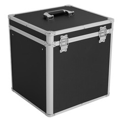 Vinyl Record Holder Storage Vintage Case Carrying Locking 50 Album Organizer NEW