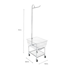 2-in-1 clothes hanger and storage rack