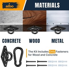 Heavy Duty Swing Hangers, Ceiling Mount Hooks for Hammocks, Yoga & Fitness