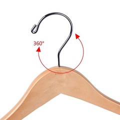 Quality Hangers Wooden Hangers Beautiful Sturdy Suit Coat Hangers with Lockin…