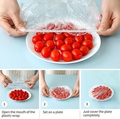 200pcs Bowl Covers Bread Proofing – Plastic Wrap for Food Sourdough Bread Baking
