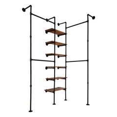 Wall Mounted Clothes Rack, Industrial Pipe Clothes Rack Multi-Purpose