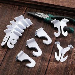 10 Pieces Drop Ceiling Hooks Metal T-Bars One-Piece Grid Clips Suspended
