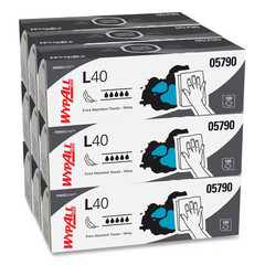 L40 Towels, POP-UP Box, White, 16-2/5 In. X 9-4/5 In., 100/Box, 9 Boxes/Carton
