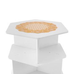 7-Tier Rotating Shoe Rack Tower 360° Spinning Shoe Display Carousel White