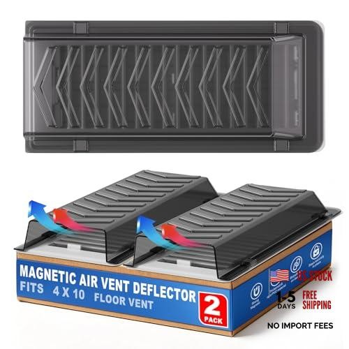 Grey Heavy Duty Snap-Lock Heater & Air Vent Deflector – One Piece – 2 Pack