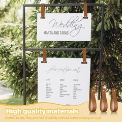 4 Pcs Faux Leather Sign Straps for Hanging Sign Faux Leather Curtain Rod Hold…